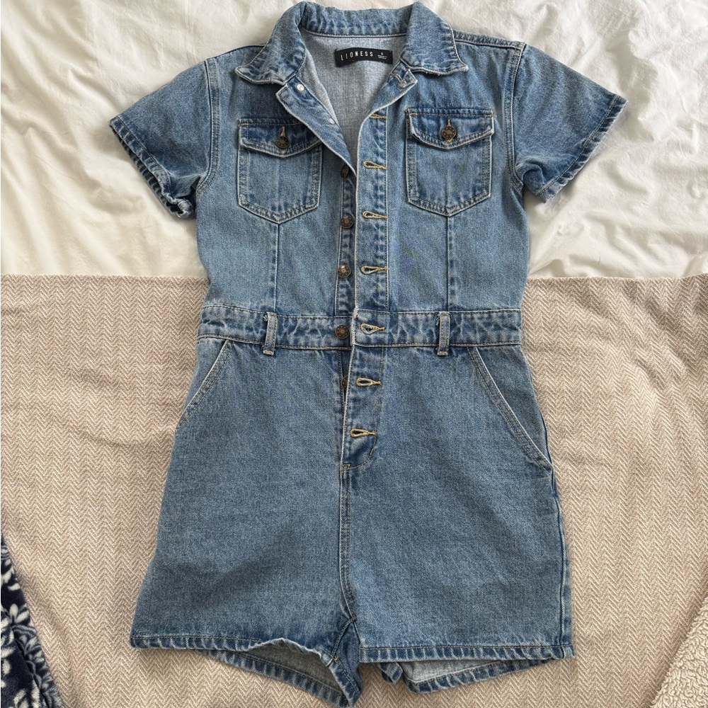 Lioness Denim Romper